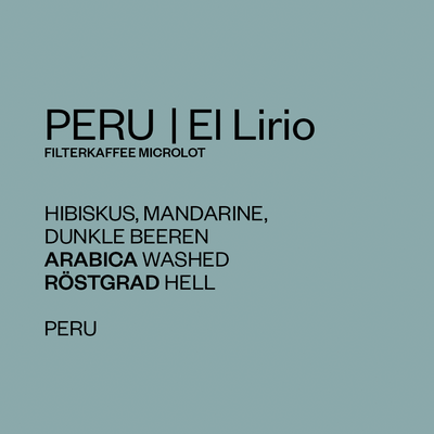 PERU El Lirio | Microlot Filter